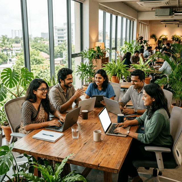 Prime Stay team collaborating in office